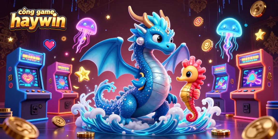 Engage with cổng game haywin's vibrant casino-themed scene featuring dynamic characters and glowing gaming elements.